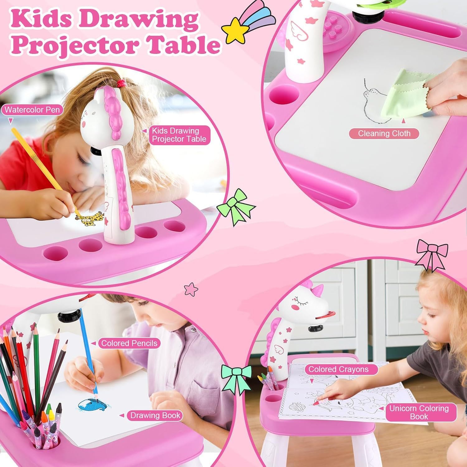 Children's Projection Painting Board - Early Education Art Board Table Drawing