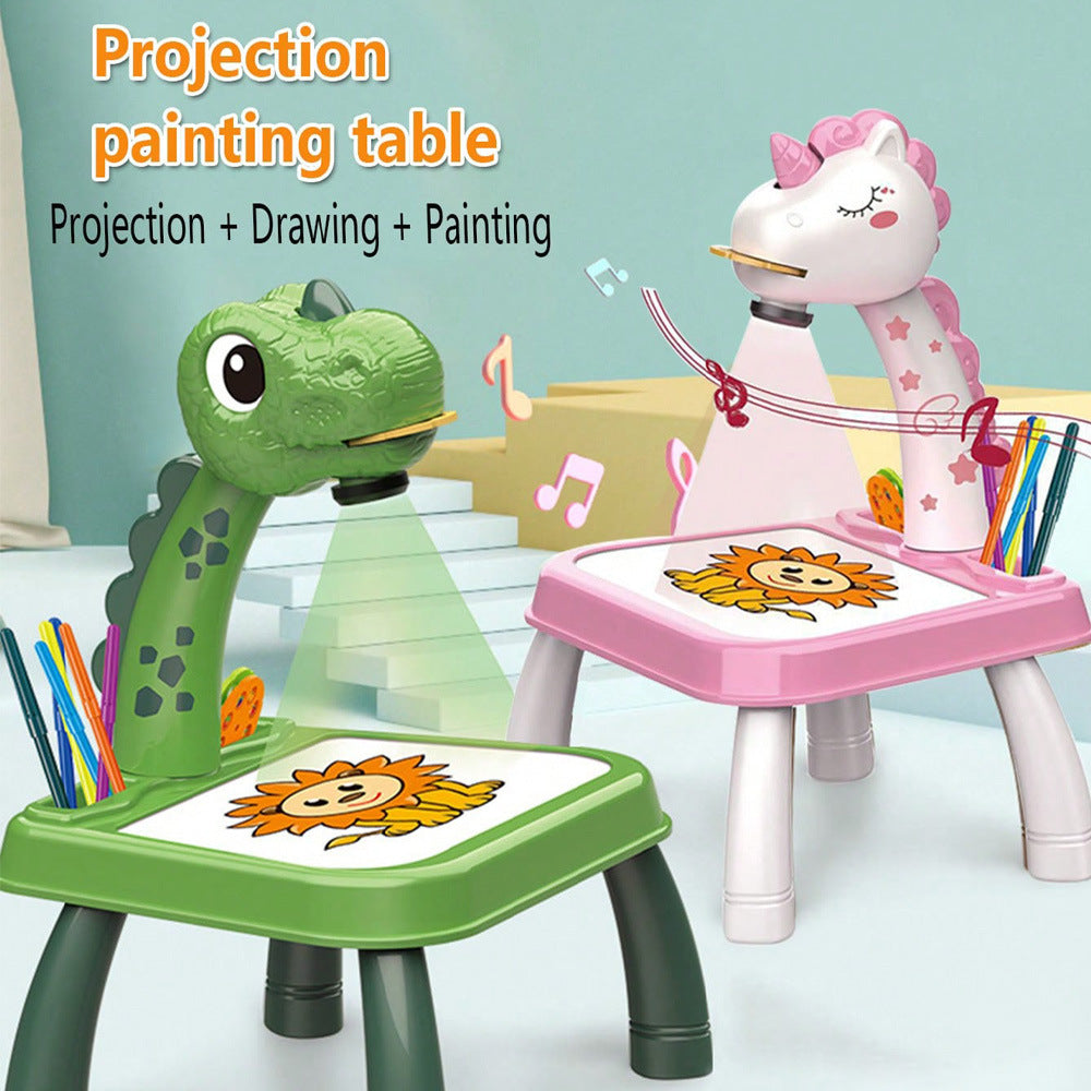 Children's Projection Painting Board - Early Education Art Board Table Drawing
