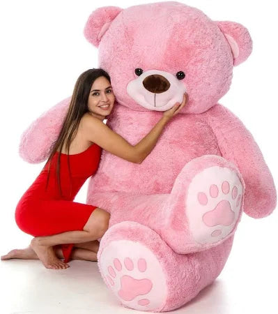 Tedstree 4 Feet Teddy Bear/high quality/neck brow/cute and soft teddy bear - 120 cm  (Pink)